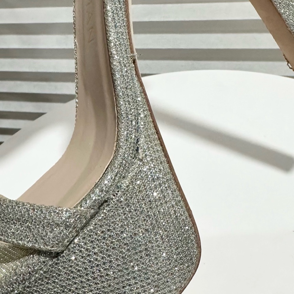 🌹STUART WEITZMAN 🌹 Nudistcurve Metallic Platform Sandals Size: 10 - Picture 10 of 13